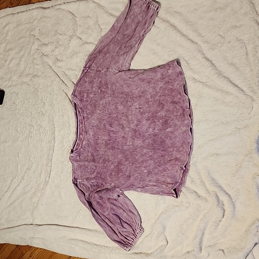 Pilcro purple short sleeve top
